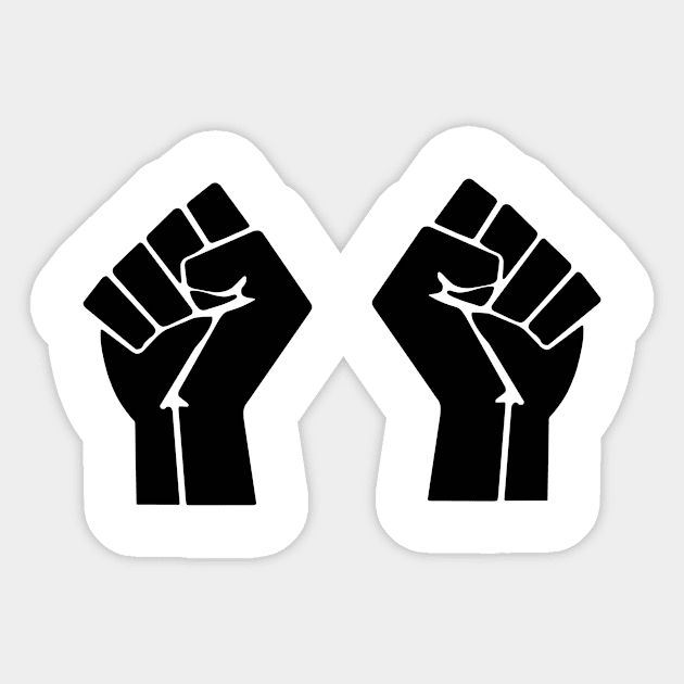 Black Lives Hands Up Sticker by sweetsixty